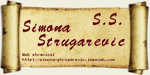 Simona Strugarević vizit kartica
